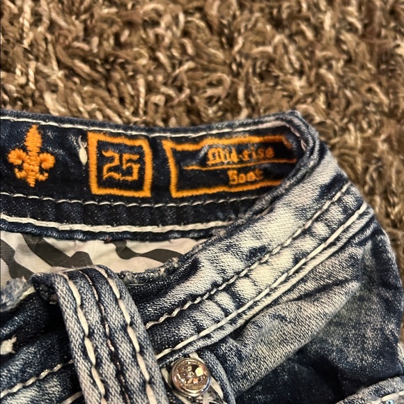 Rock Revival Light Blue Boot Cut Jeans - Picture 3 of 5